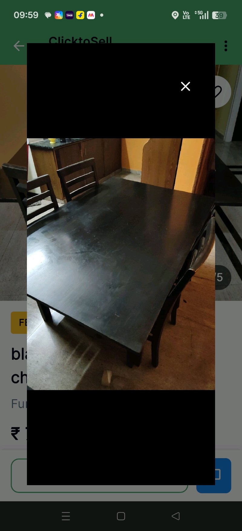 dinning table with 4chairs 